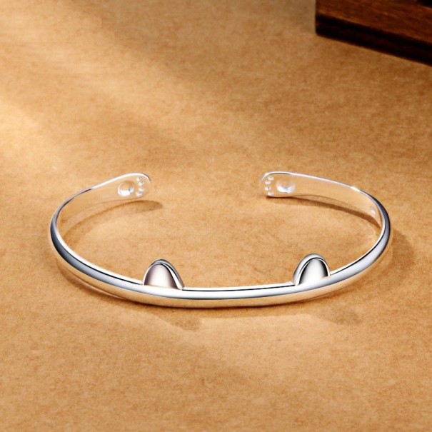 Bracciale aperto da donna gatto 1