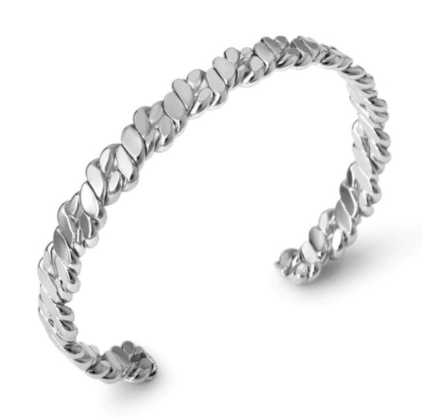 Bracciale aperto da donna H152 argento