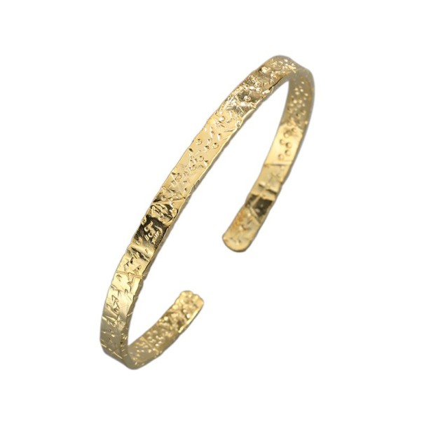 Bracciale aperto piatto da donna oro
