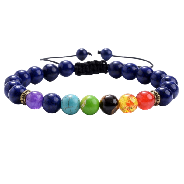 Bracciale con pietre delle chakra 1