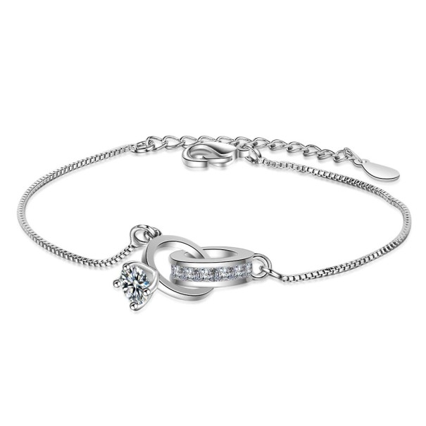 Bracciale da donna anelli uniti 1
