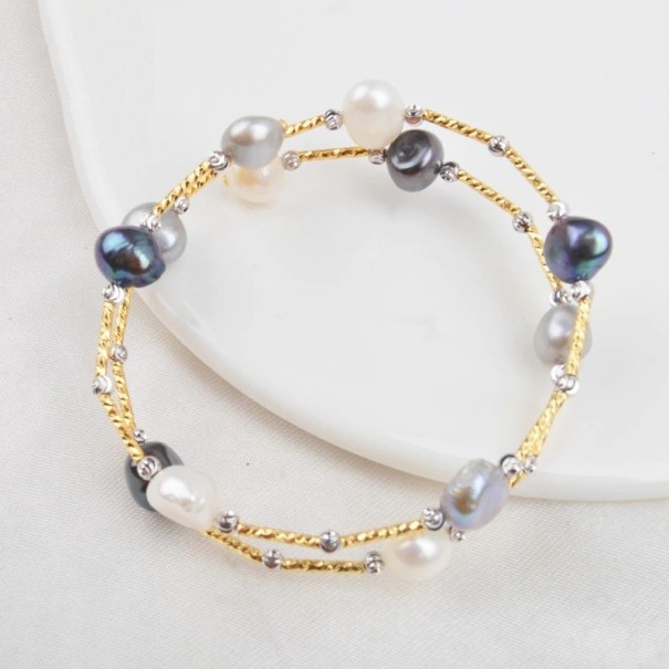 Bracciale da donna con perle P213 1