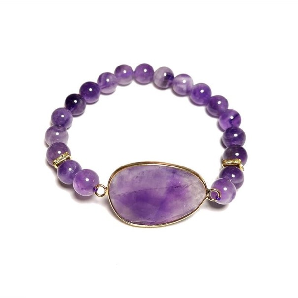 Bracciale da donna con pietra 8 mm 5