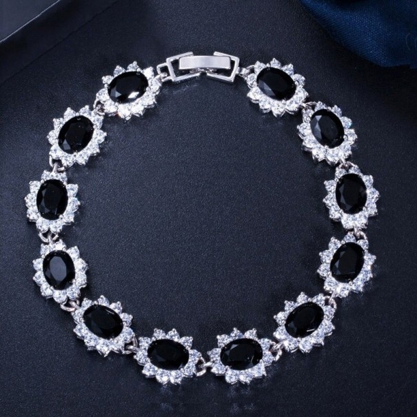 Bracciale da donna con pietre P171 nero