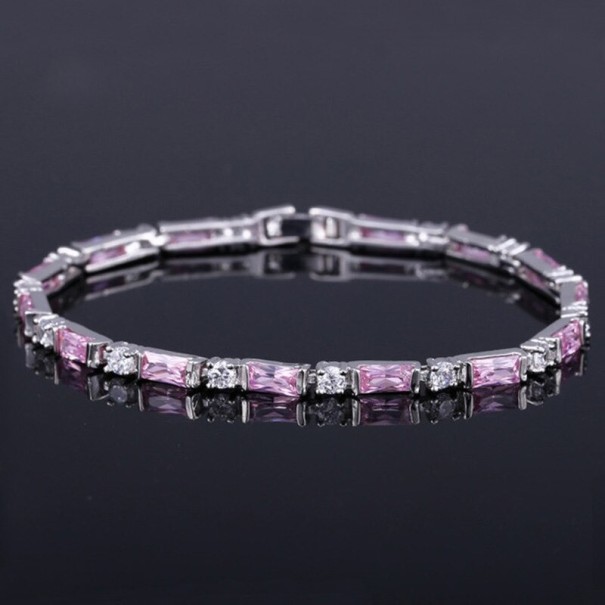 Bracciale da donna con pietre P207 rosa