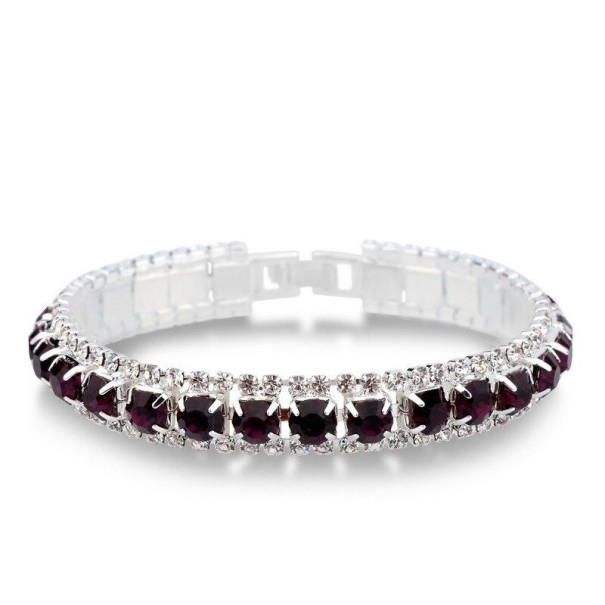 Bracciale da donna con pietre viola