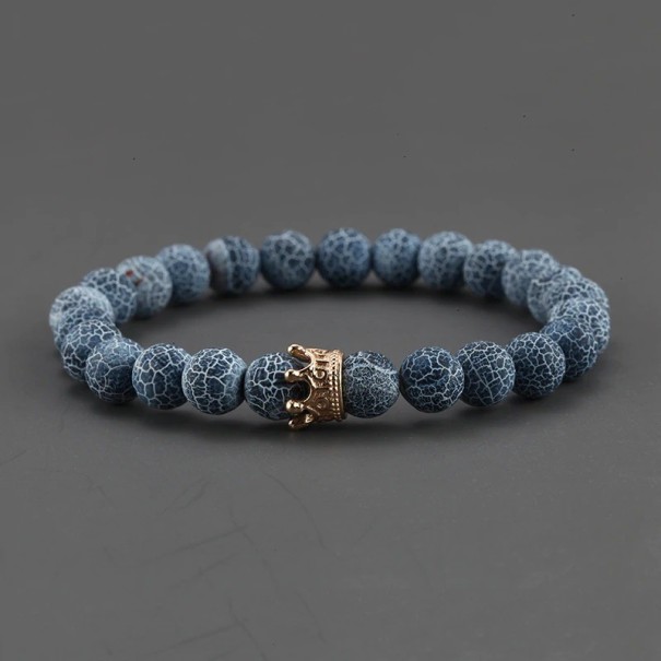 Bracciale da donna in perline con corona 19 cm 14