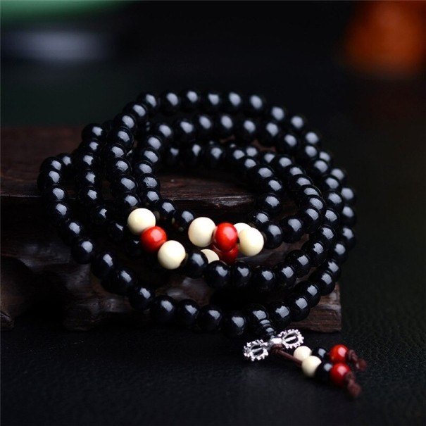 Bracciale da preghiera Mala J115 nero