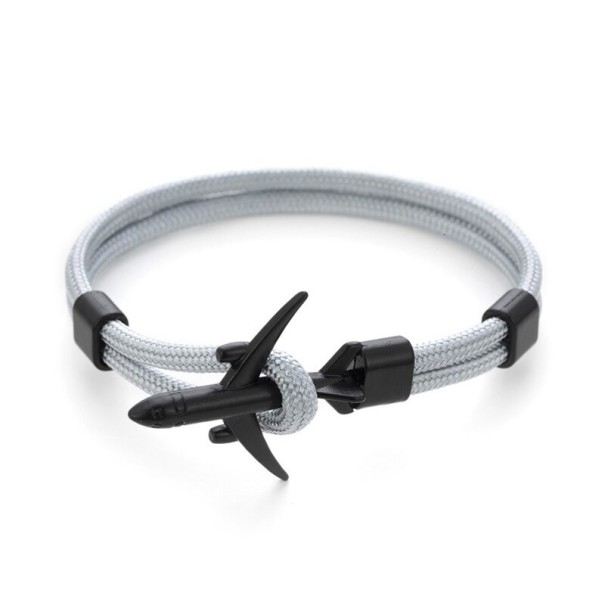 Bracciale da uomo in corda con aereo 5