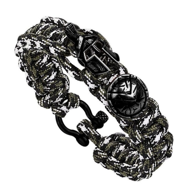 Bracciale da uomo per la sopravvivenza spartano 21,5 cm 10