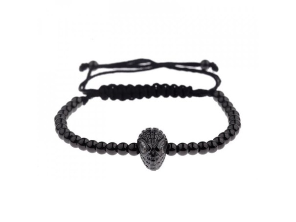 Bracciale di perline maschera nero