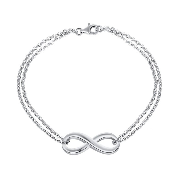 Bracciale doppio da donna con infinito 1