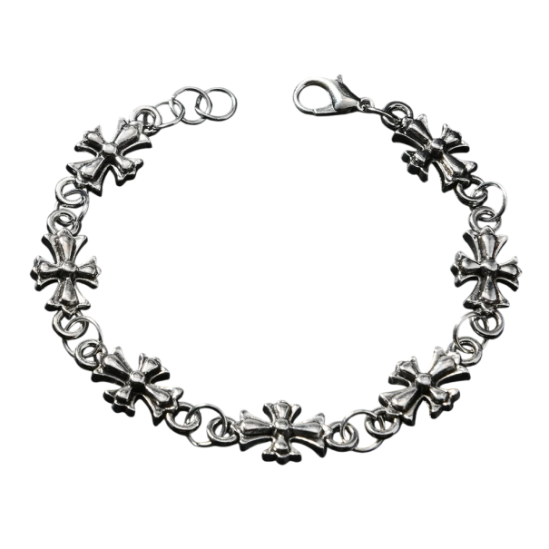 Bracciale gotico a croce per uomini e donne 20 cm Lega di zinco Bracciale unisex con design gotico per un indossare alla moda 1