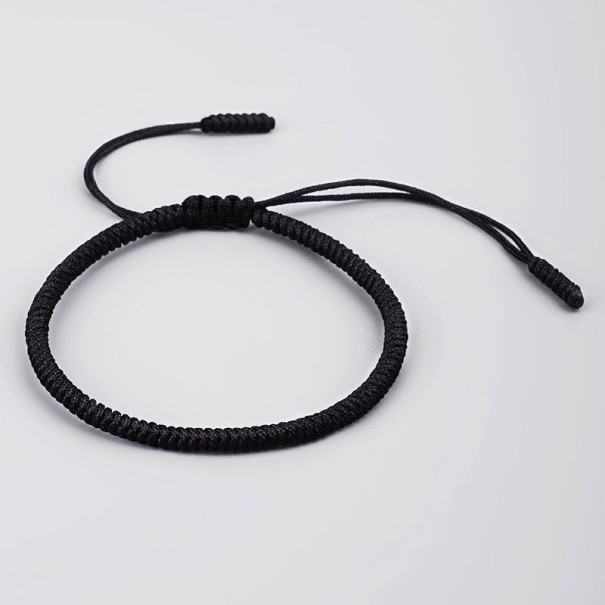 Bracciale in corda H397 nero