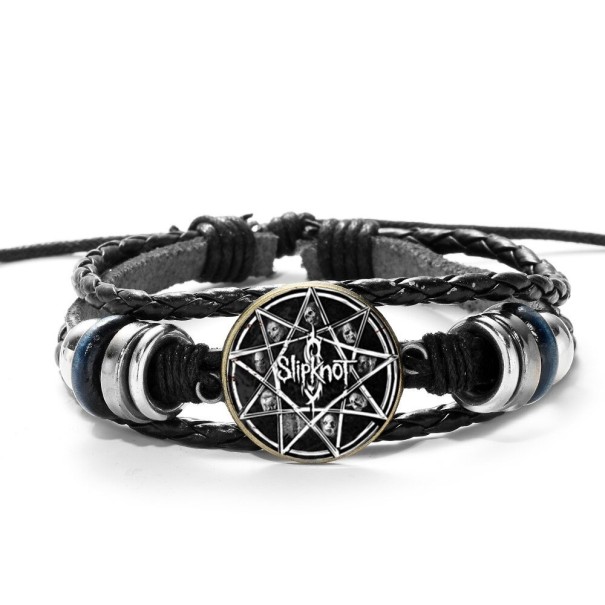 Bracciale in pelle a più strati 2