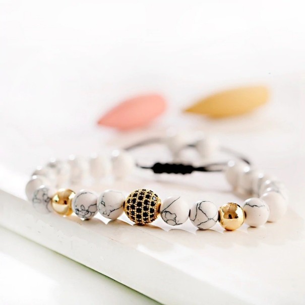 Bracciale in perline da uomo H286 2