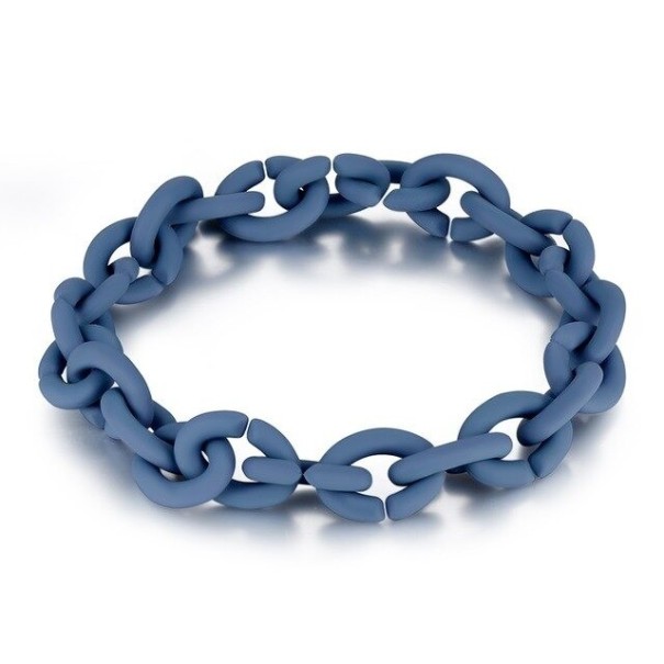 Bracciale in silicone da donna blu