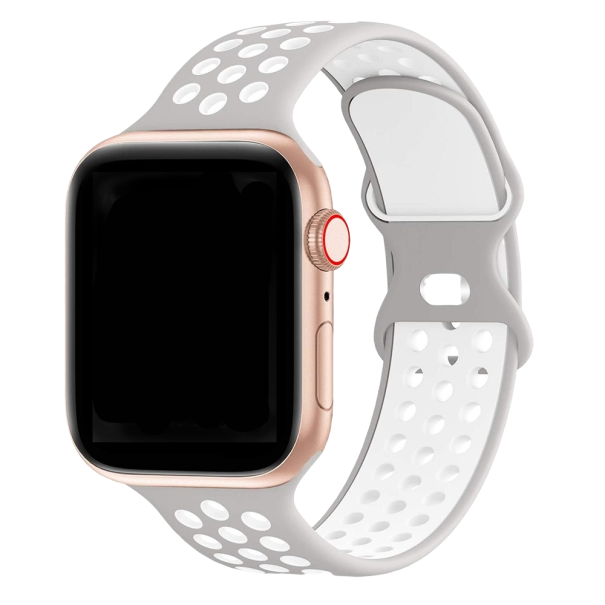 Bracciale in silicone per Apple Watch 38 mm / 40 mm / 41 mm S-M grigio chiaro