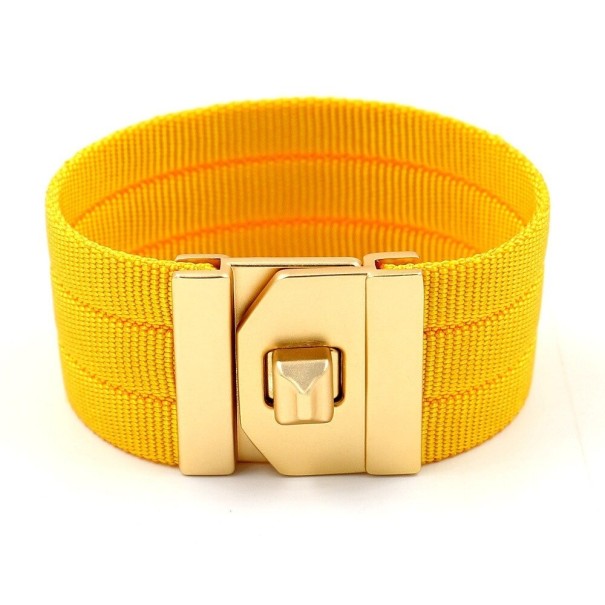 Bracciale largo da donna H290 giallo