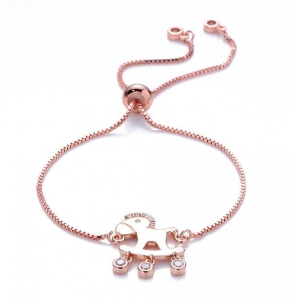 Bracciale modellante da donna H489 rosa antico 2