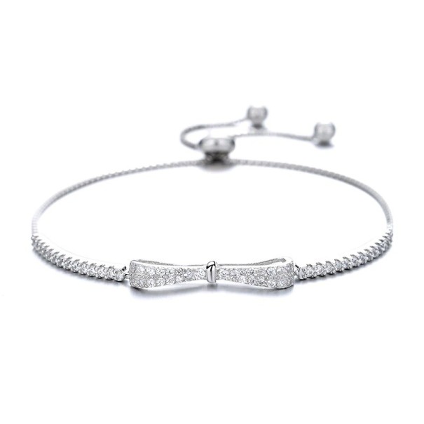Bracciale regolabile da donna con fiocco 1