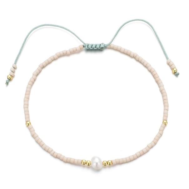 Bracciale regolabile da donna con perla 4