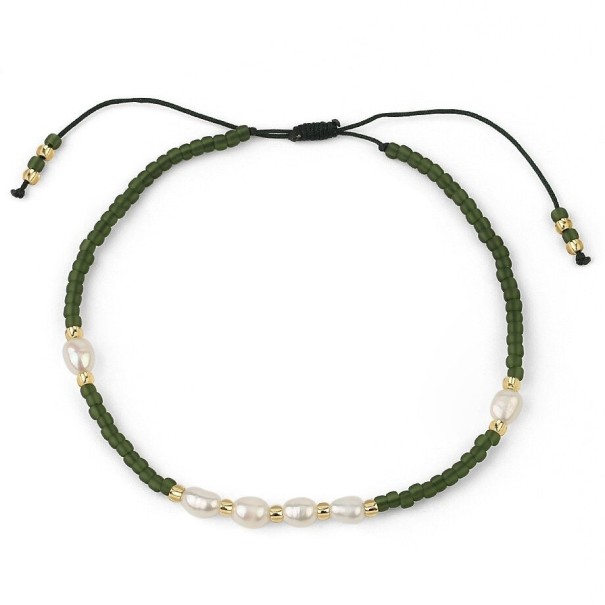 Bracciale regolabile da donna con perle 5