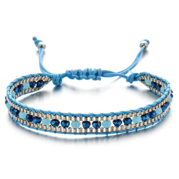 Bracciale regolabile da donna con perline H357 1