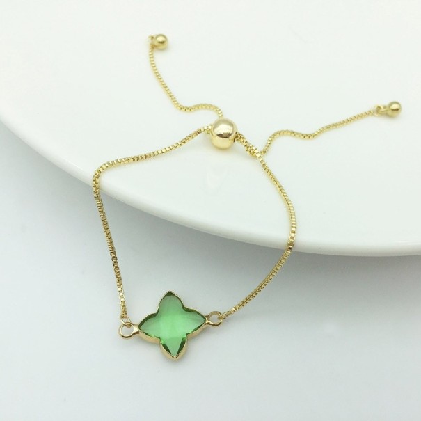 Bracciale regolabile da donna con pietra 4