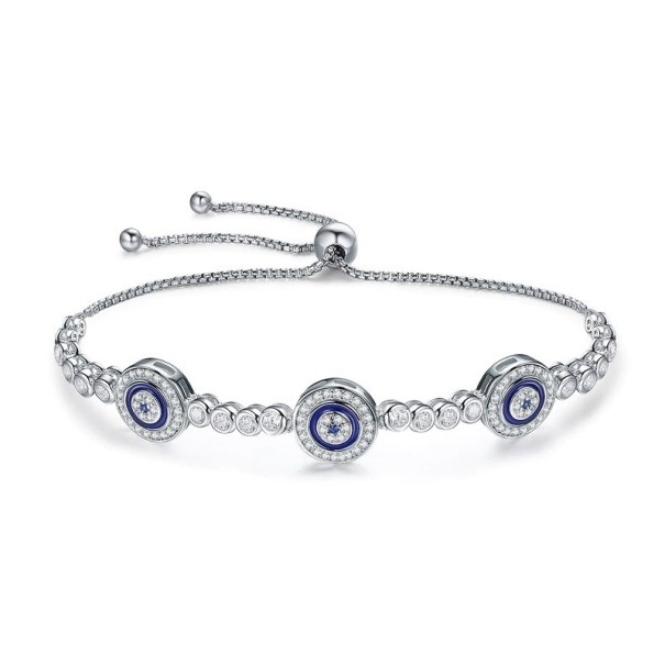 Bracciale regolabile da donna occhio blu 1