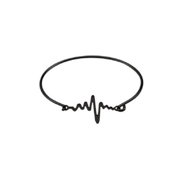 Bracciale rigido da donna tep nero