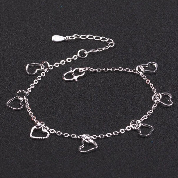 Bracelet à maillons pour femmes avec cœurs H102 1