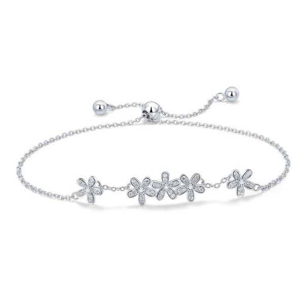 Bracelet à maillons pour femmes fleurs 1