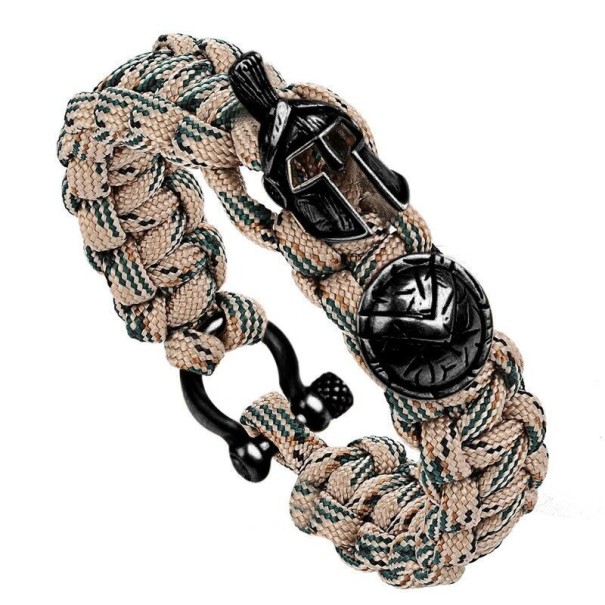 Bracelet de survie spartiate pour homme 21,5 cm 7