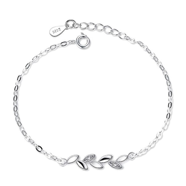 Bracelet en chaîne pour femmes avec des feuilles 1
