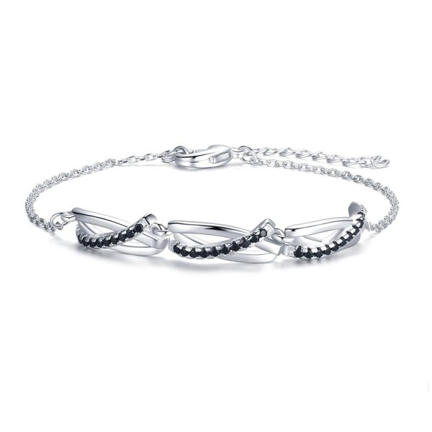 Bracelet en chaîne pour femmes avec des pierres H161 1
