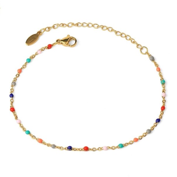 Bracelet en chaîne pour femmes H198 multicolore