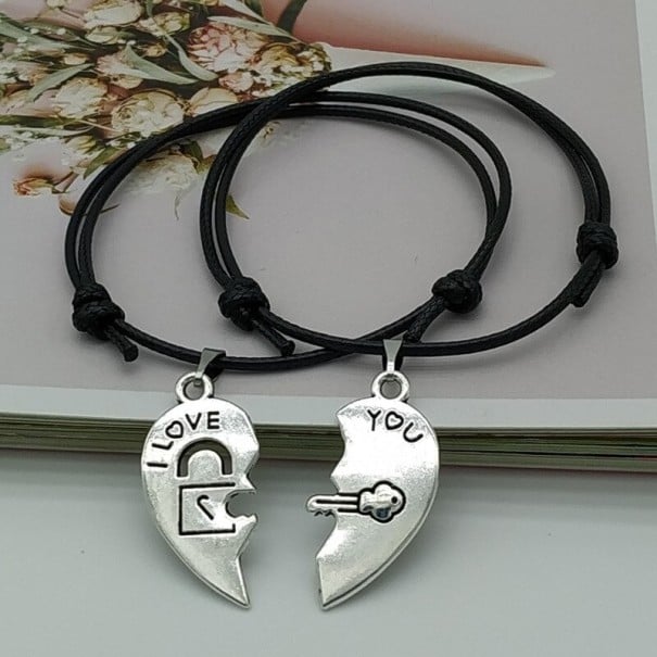 Bracelet en cordon pour couples 2 pcs H227 3