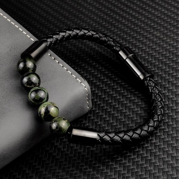 Bracelet en cuir pour homme H252 18,5 cm 15