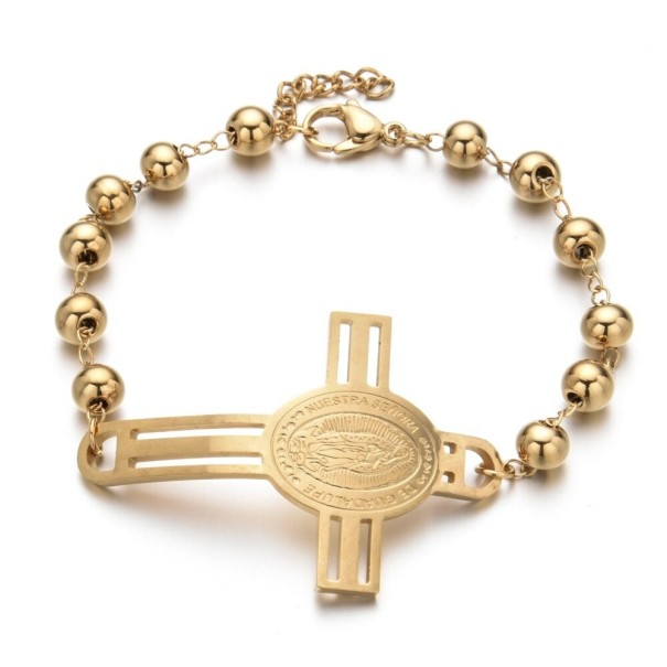 Bracelet en perles H549 doré 4