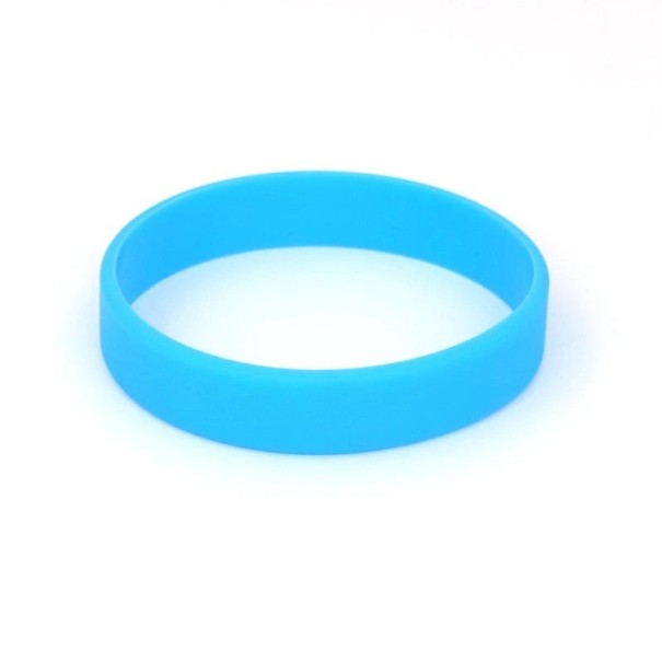 Bracelet en silicone 2 pcs bleu clair 18 cm