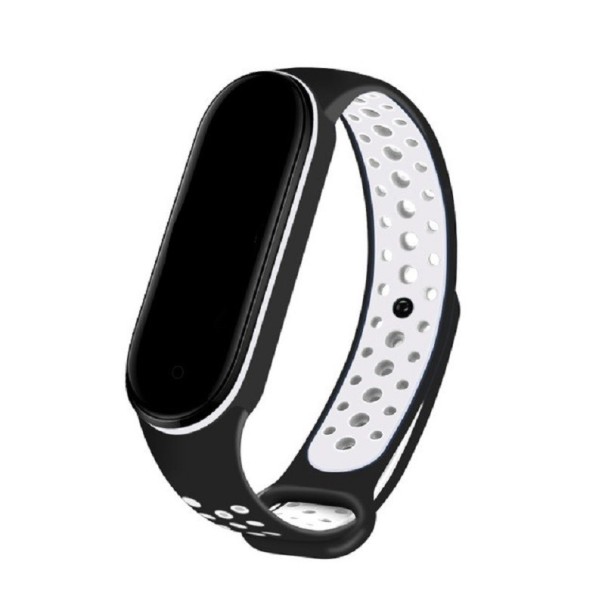 Bracelet en silicone pour Xiaomi Mi Band 3 / 4 blanc