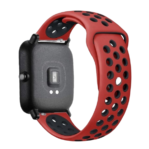 Bracelet en silicone universel 22 mm T888 rouge foncé
