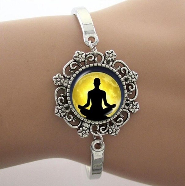 Bracelet femme avec mandala H584 8