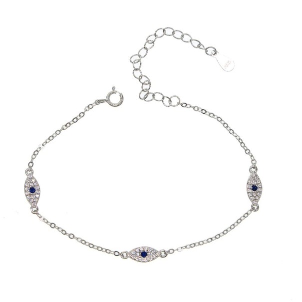Bracelet Femme Yeux argenté