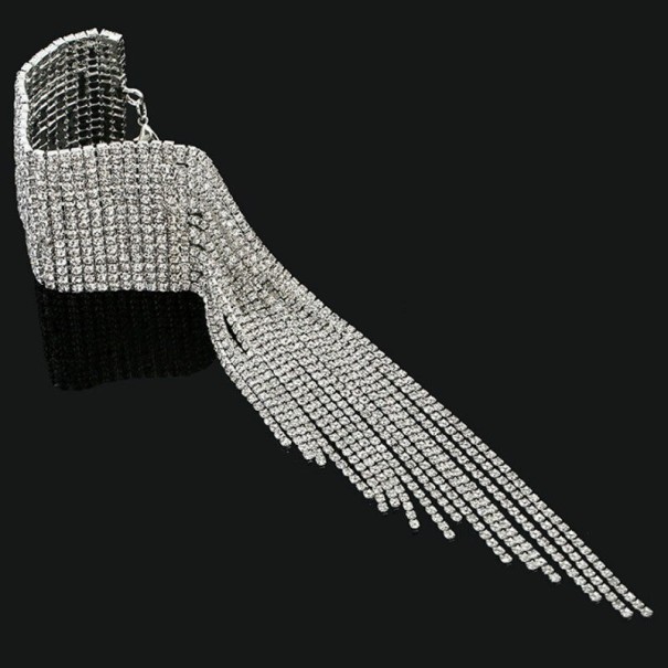 Bracelet large pour femme H477 argenté