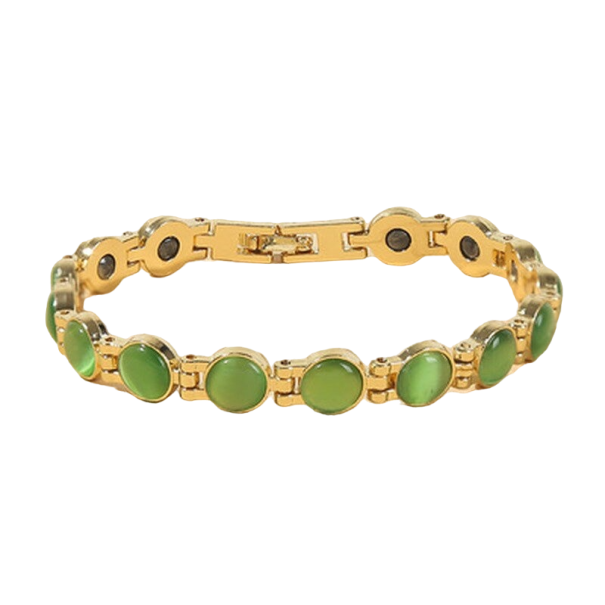 Bracelet magnétique pour le sommeil vert