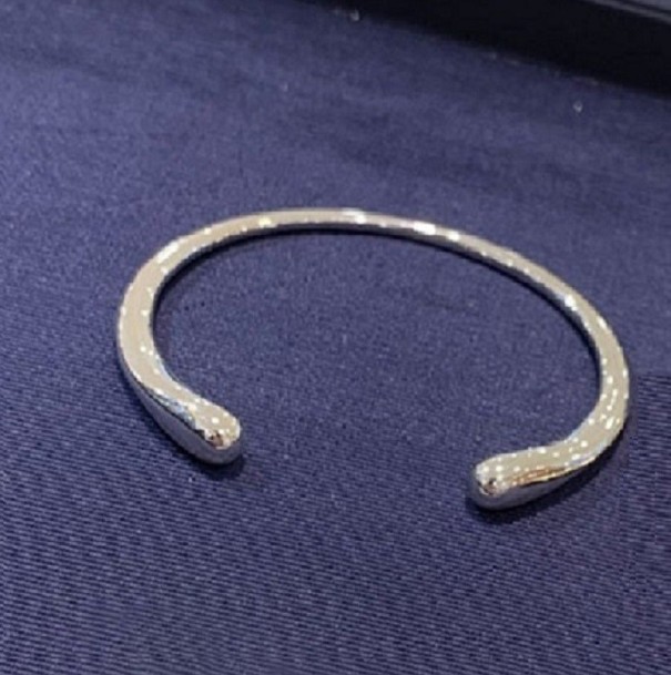 Bracelet ouvert pour femme H110 argenté