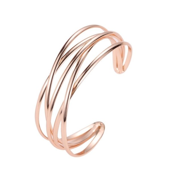Bracelet ouvert pour femmes H453 vieux rose