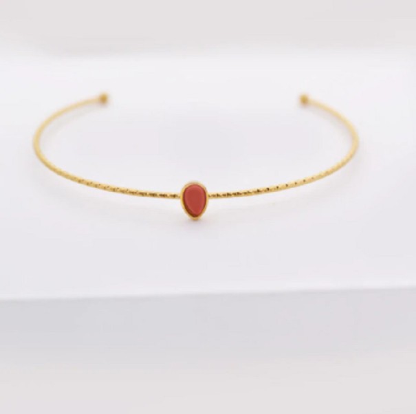 Bracelet ouvert pour femmes H611 orange